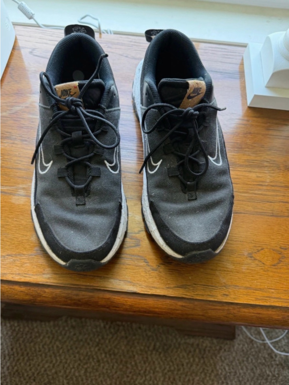 Nike Women’s Crater Remixa Black and White Athletic Shoes